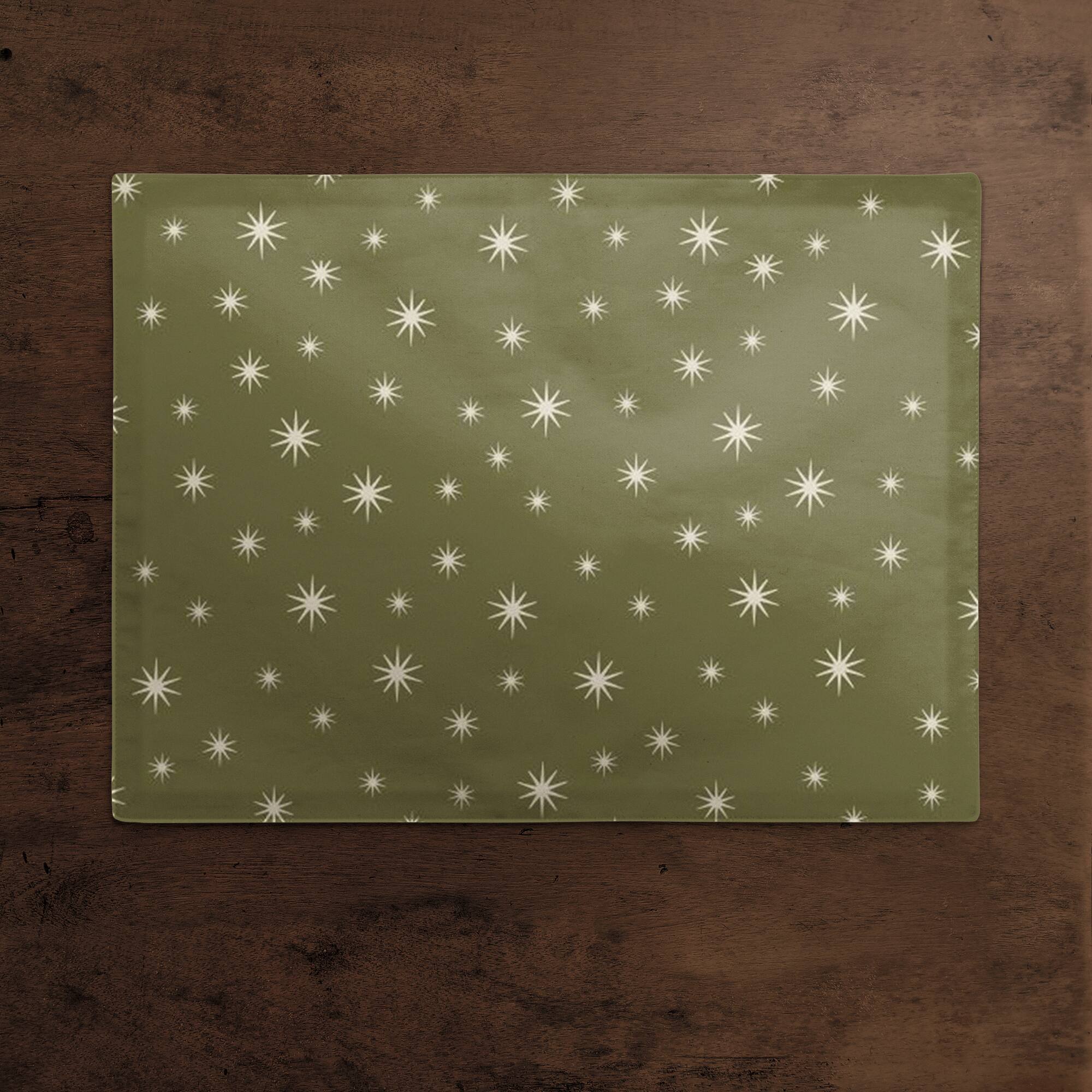 Green Twinkle Cotton Twill Placemat
